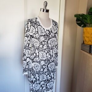 Contemporary Abstract Print Bodycon Size XS!
